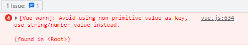 Fix vue avoid using non-primitive value as key