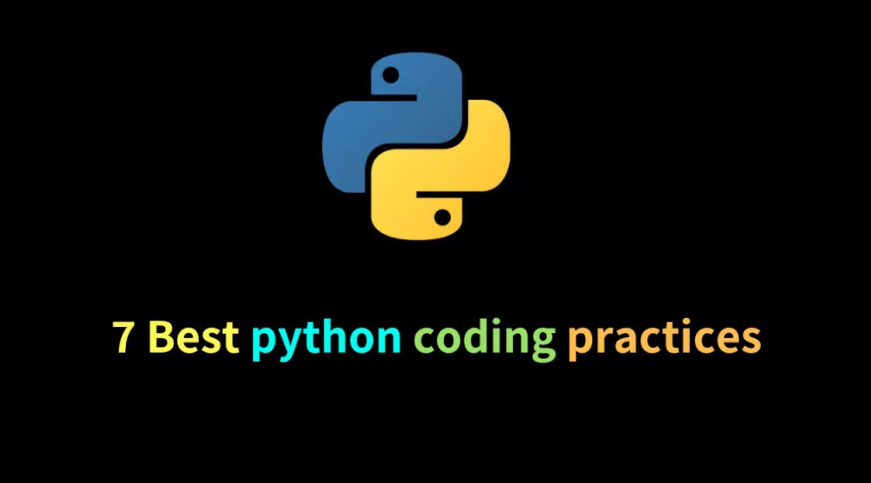 python coding practices