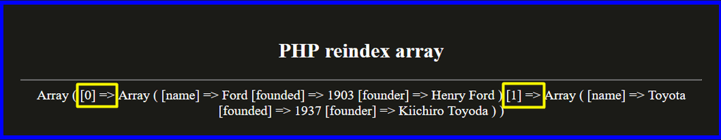 php reindex array