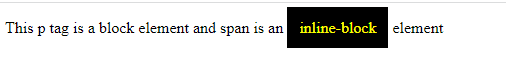 block and Inline-block elements