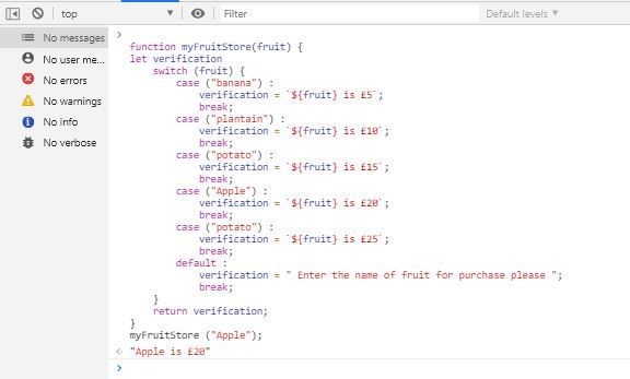 Javascript Control Flow 