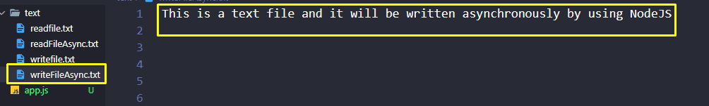 read and write file in NodeJS