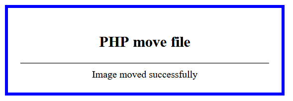 move files in PHP