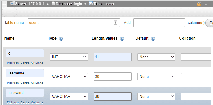 login system with PHP