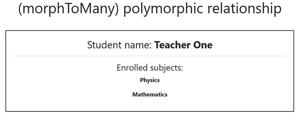 Laravel eloquent polymorphic relationships 